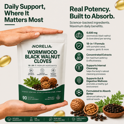 Norelia® Wormwood Black Walnut Cloves Softgels