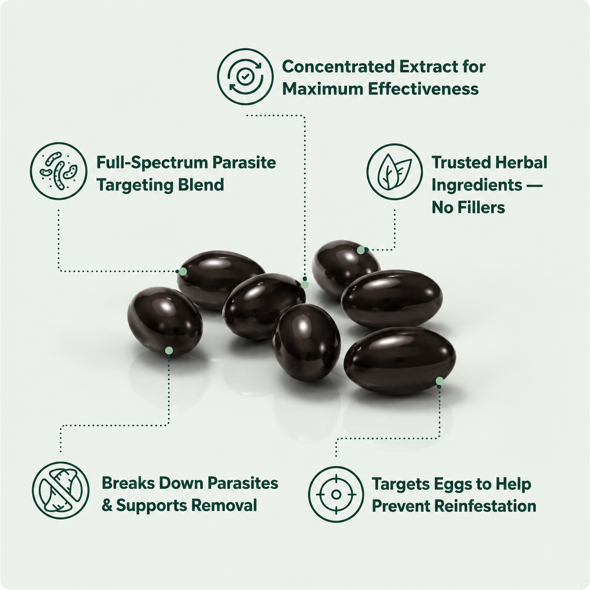 Norelia® Wormwood Black Walnut Cloves Softgels