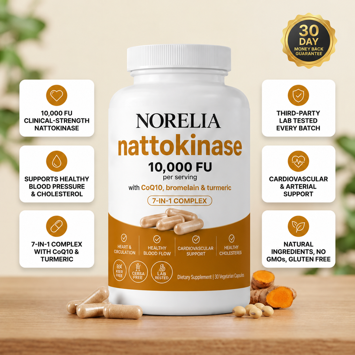 Norelia® Max Potency Nattokinase 10,000 FU