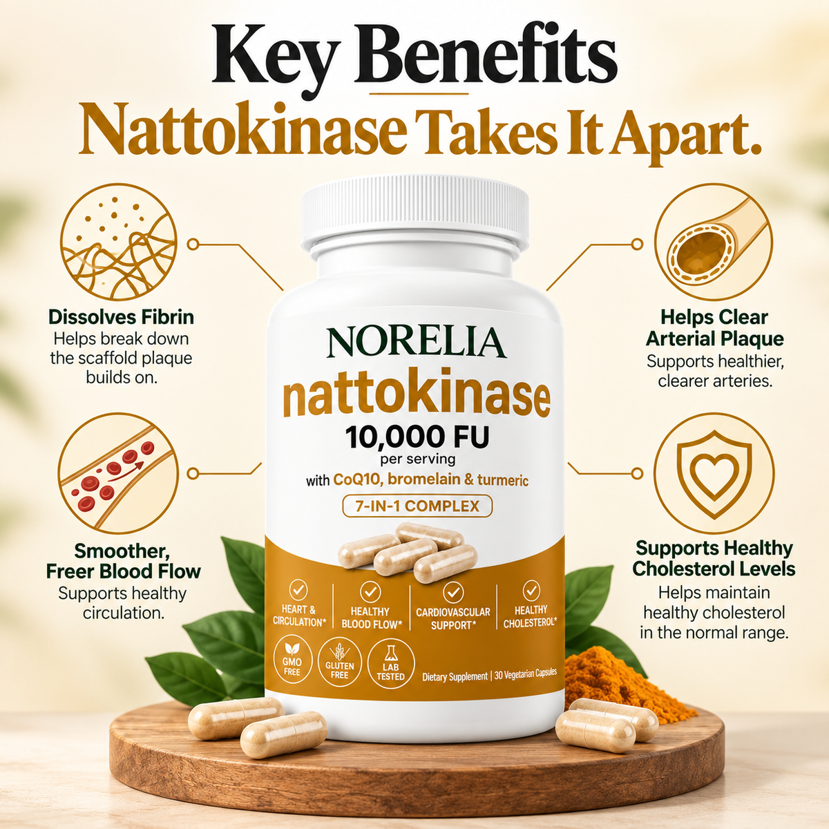 Norelia® Max Potency Nattokinase 10,000 FU